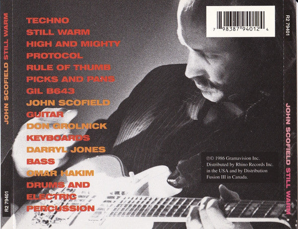 John Scofield : Still Warm (CD, Album, RE, RP)