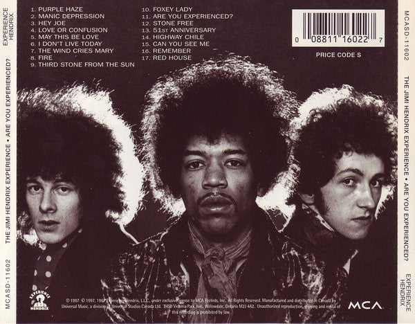 The Jimi Hendrix Experience : Are You Experienced? (CD, Album, RE, RM)