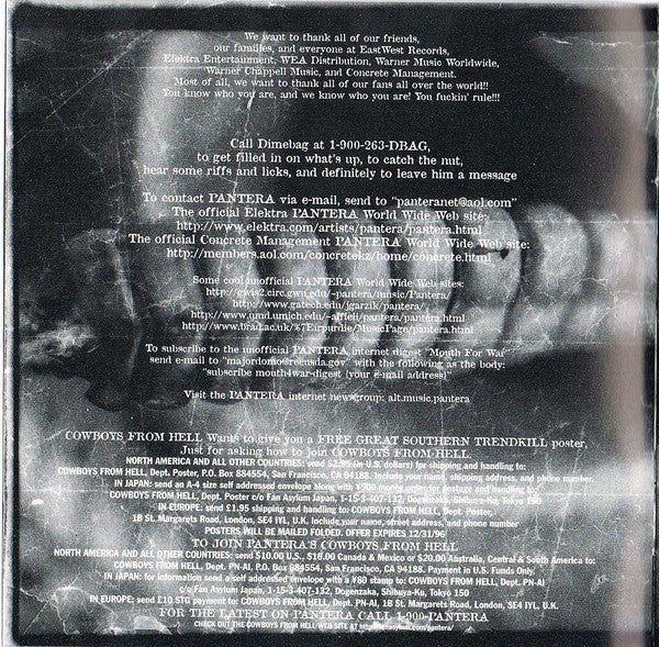 Pantera : The Great Southern Trendkill (CD, Album)