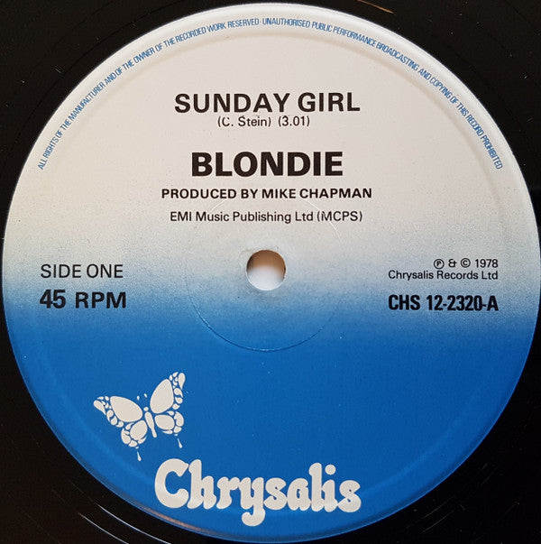 Blondie : Sunday Girl (12", Single)