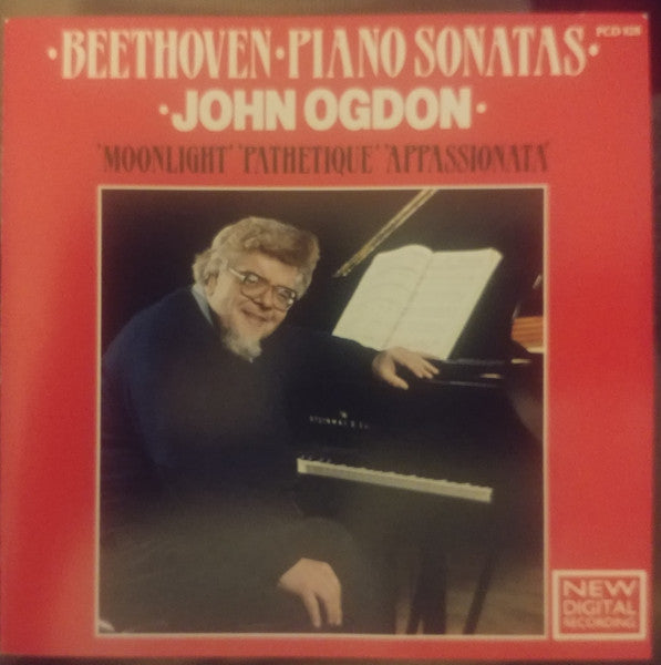 Beethoven*, John Ogdon : Piano Sonatas 'Moonlight' 'Pathetique' 'Appassionata' (CD, Comp)