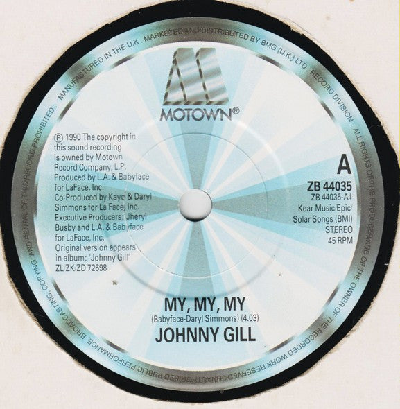 Johnny Gill : My My My (7", Single)