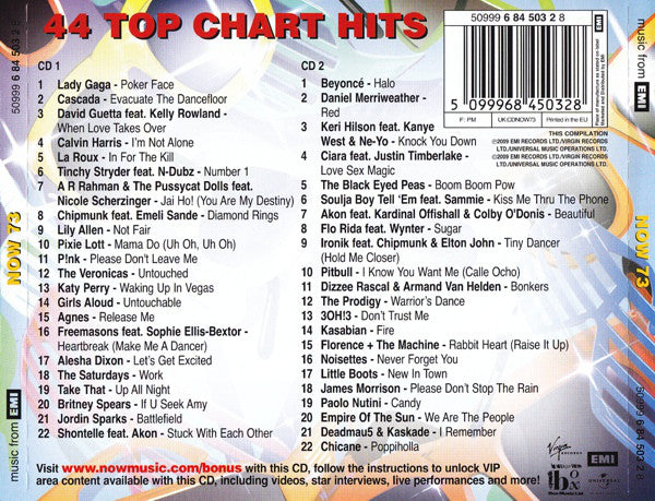 Various : Now That's What I Call Music! 73 (2xCD, Comp)