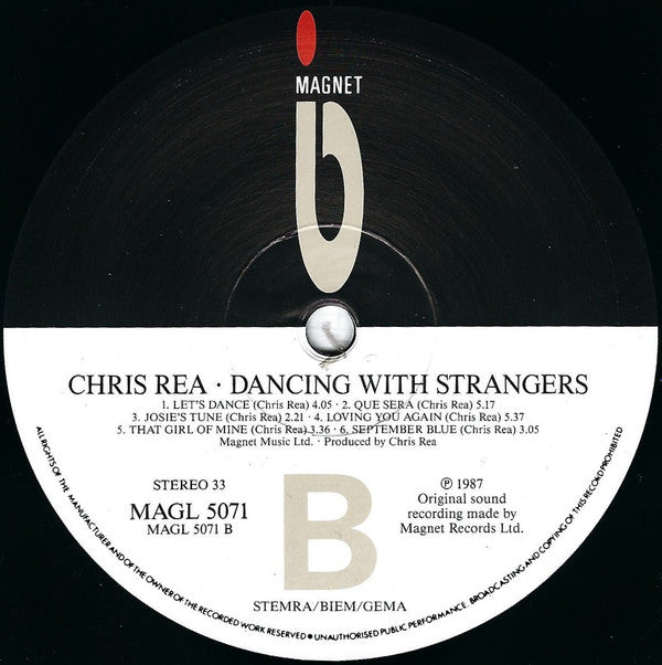 Chris Rea : Dancing With Strangers (LP, Album)