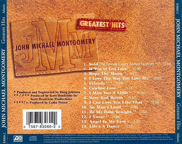 John Michael Montgomery : Greatest Hits (CD, Comp)