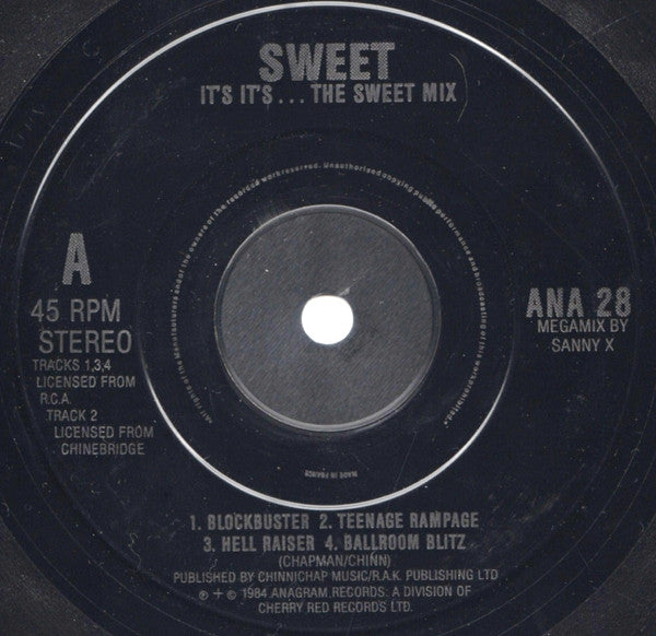 The Sweet : It's It's...The Sweet Mix (7", Single)