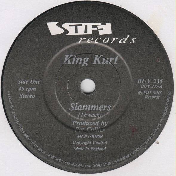 King Kurt : Slammers (7", Single)