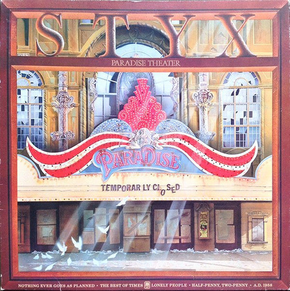 Styx : Paradise Theatre (LP, Album, Etch, Gat)