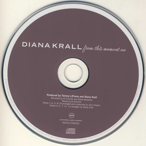 Diana Krall : From This Moment On (CD, Album, Ltd, EDC)