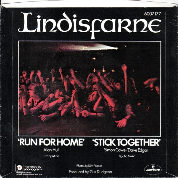 Lindisfarne : Run For Home (7", Single, Inj)