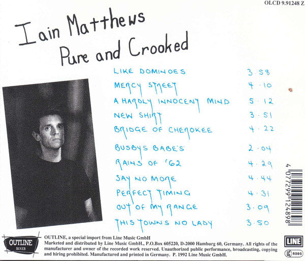 Iain Matthews : Pure And Crooked (CD, Album)