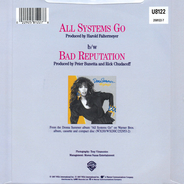 Donna Summer : All Systems Go (7", Single)