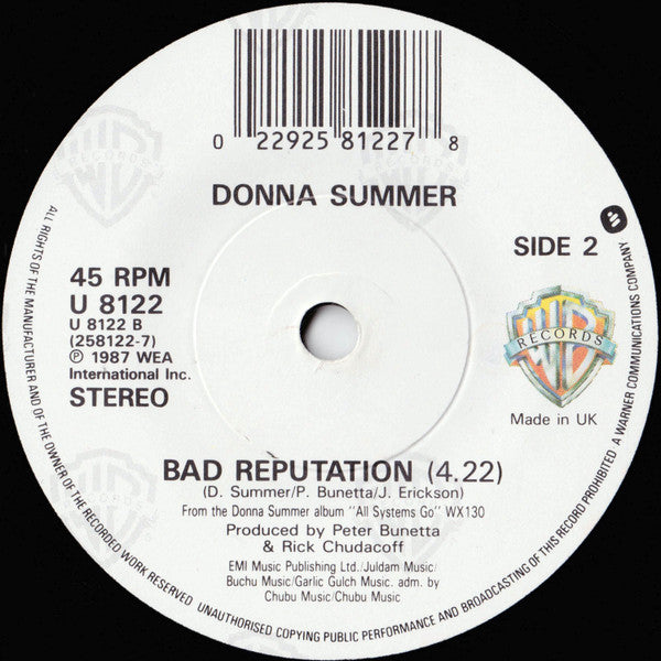 Donna Summer : All Systems Go (7", Single)