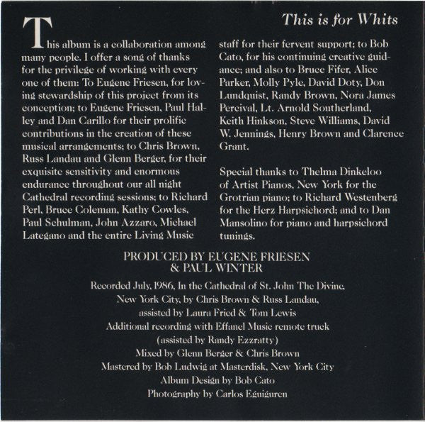 Paul Winter (2) : Wintersong (Tomorrow Is My Dancing Day) (CD, Album)