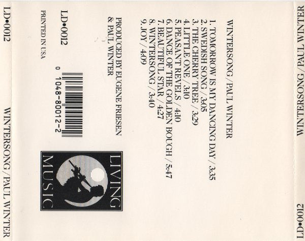 Paul Winter (2) : Wintersong (Tomorrow Is My Dancing Day) (CD, Album)