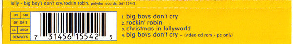 Lolly (2) : Big Boys Don't Cry / Rockin' Robin (CD, Single, Enh)