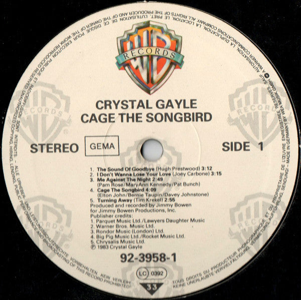 Crystal Gayle : Cage The Songbird (LP, Album)