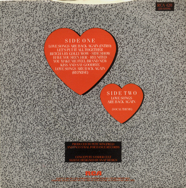 Band Of Gold : Love Songs Are Back Again (7", Single)