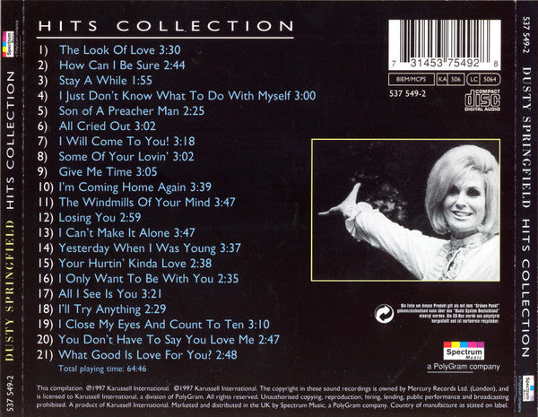 Dusty Springfield : Hits Collection (CD, Comp, RE)