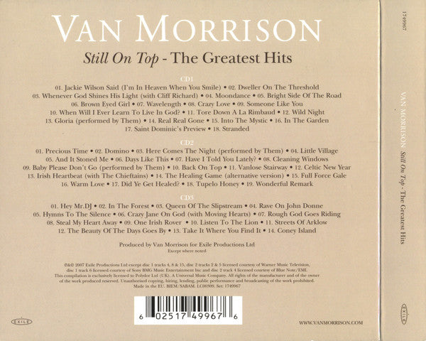 Van Morrison : Still On Top - The Greatest Hits (3xCD, Comp, Ltd)