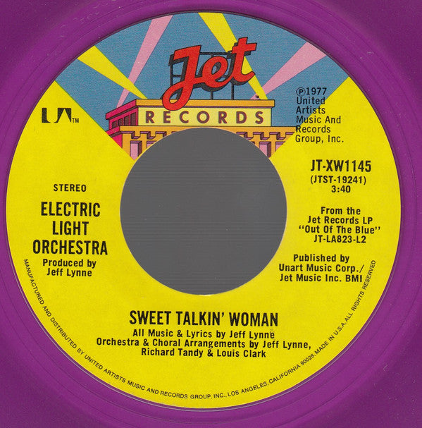 Electric Light Orchestra : Sweet Talkin' Woman (7", Single, Styrene, Pur)