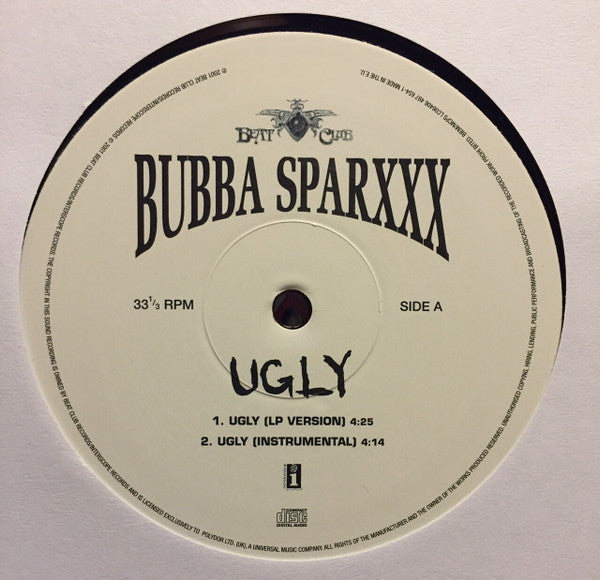 Bubba Sparxxx : Ugly (12")