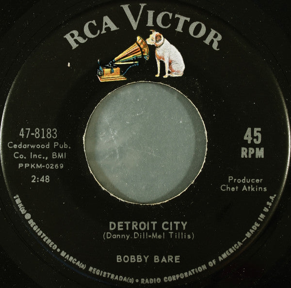 Bobby Bare : Detroit City / Heart Of Ice (7", Roc)