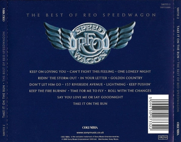 REO Speedwagon : Take It On The Run - The Best Of REO Speedwagon (CD, Comp)