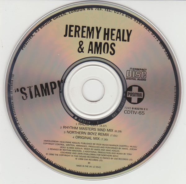 Jeremy Healy & Amos : Stamp! (CD, Single)