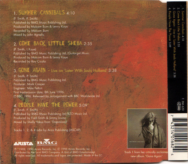 Patti Smith : Summer Cannibals (CD, Single, CD1)