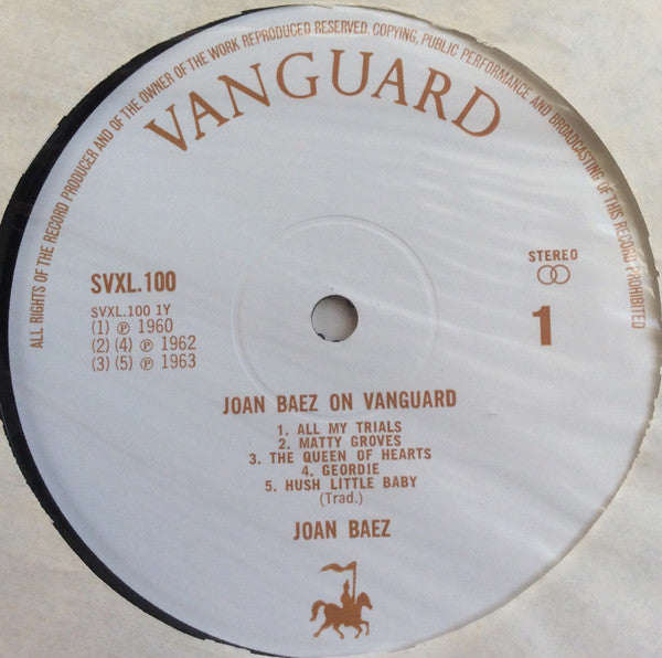 Joan Baez : Joan Baez On Vanguard (LP, Comp)