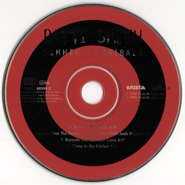 Patti Smith : Summer Cannibals (CD, Single, CD2)