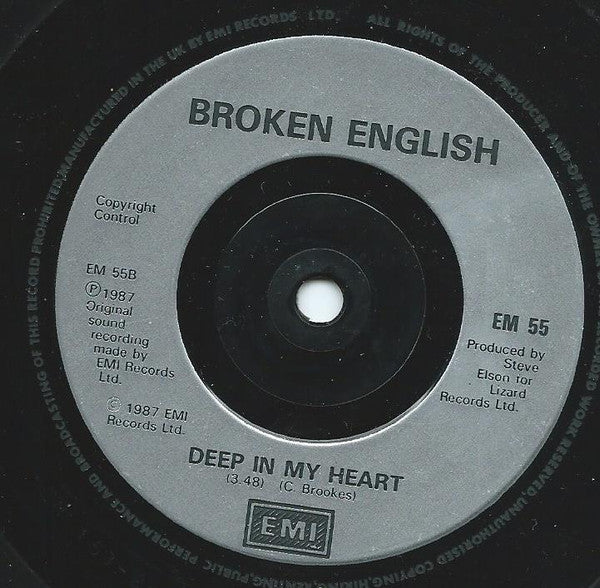 Broken English : Love On The Side (7", Sil)