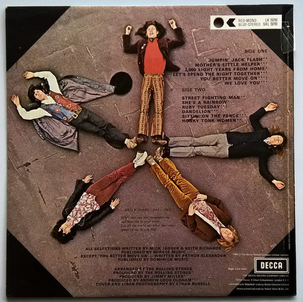 The Rolling Stones : Through The Past, Darkly (Big Hits Vol. 2) (LP, Comp, RE, Squ)