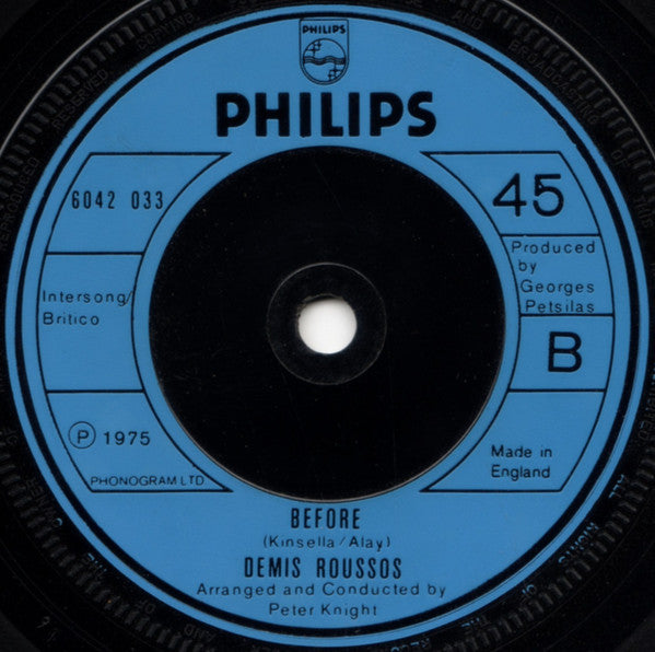 Demis Roussos : Happy To Be On An Island In The Sun (7", Sol)