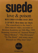 Suede : Love & Poison (Live At The Brixton Academy, 16th May 1993) (2xLP, Album, RSD, Ltd, Cle)