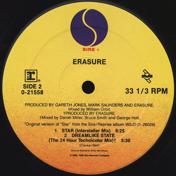 Erasure : Star (12", Maxi)