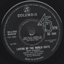 David & Jonathan : Lovers Of The World Unite (7")
