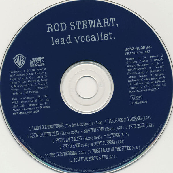 Rod Stewart : Lead Vocalist (CD, Comp)