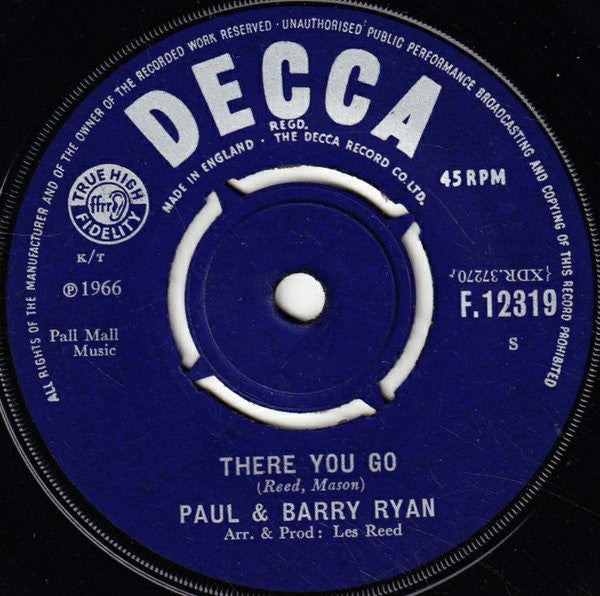 Paul & Barry Ryan : Have Pity On The Boy (7", Single)