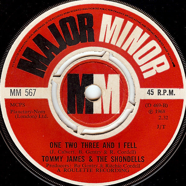 Tommy James & The Shondells : Mony, Mony (7", Single)