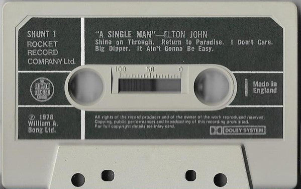 Elton John : A Single Man (Cass, Album)