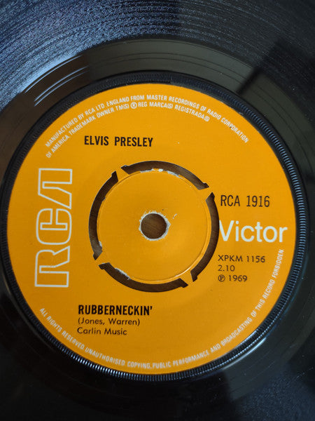 Elvis Presley : Don't Cry Daddy  (7", Single, 4-p)