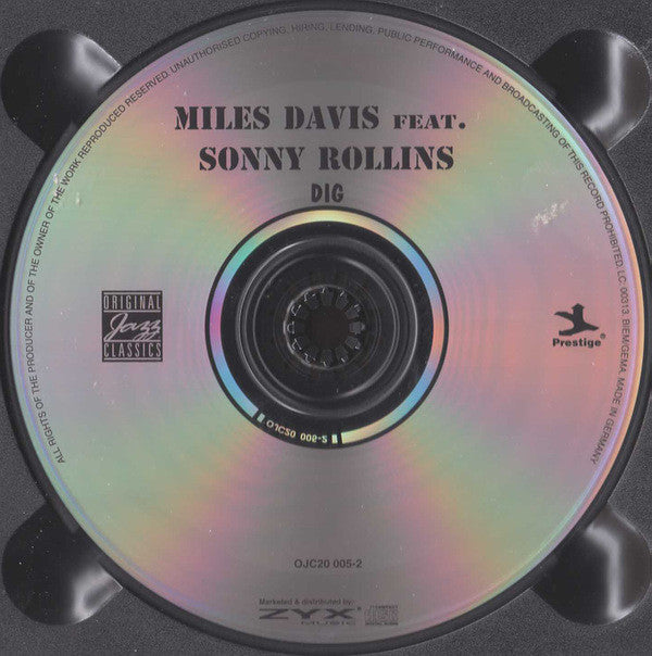 Miles Davis Featuring Sonny Rollins : Dig (CD, Comp, RE, RM, Dig)