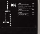 Miles Davis Featuring Sonny Rollins : Dig (CD, Comp, RE, RM, Dig)