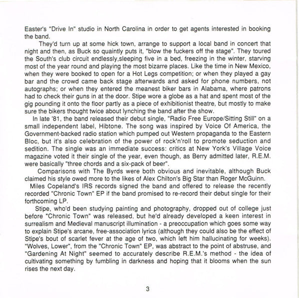 R.E.M. : The One I Love (CD, Single, Ltd)