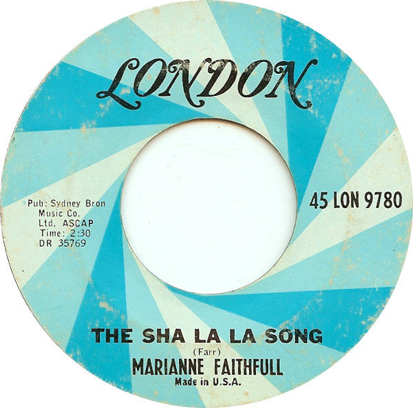 Marianne Faithfull : Summer Nights / The Sha La La Song (7", Single, Styrene, Ter)