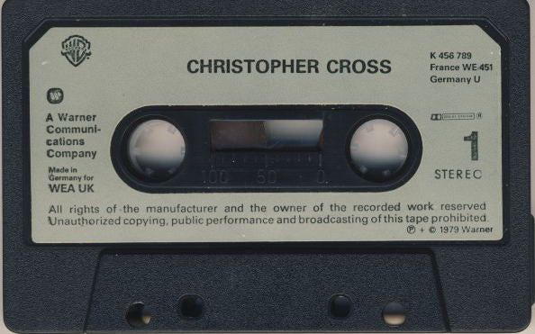 Christopher Cross : Christopher Cross (Cass, Album)