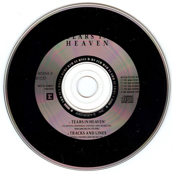 Eric Clapton : Tears In Heaven (CD, Single)