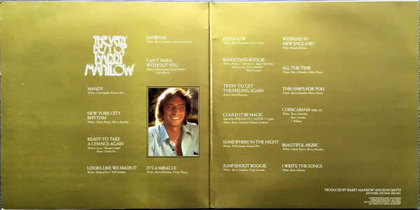 Barry Manilow : The Very Best Of Barry Manilow (2xLP, Comp)